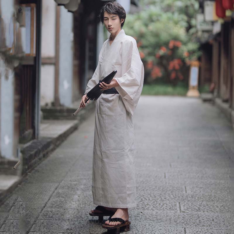 Kimono japonais Blanc