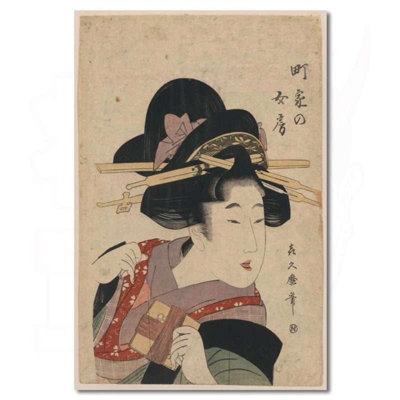 estampe de geisha