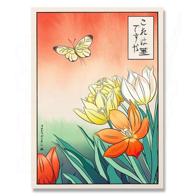 estampe japonaise papillon