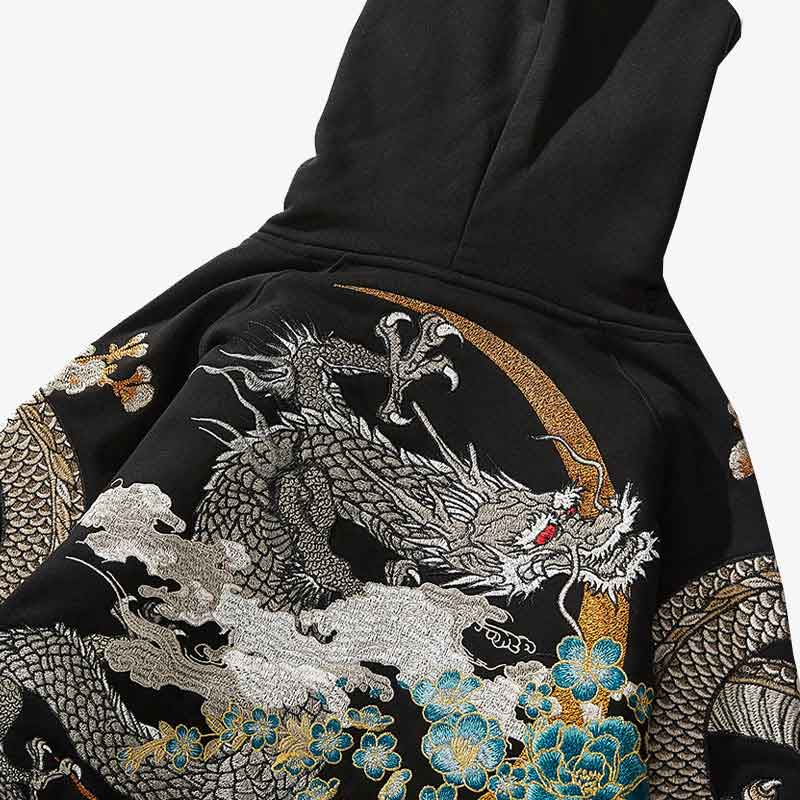 hoodie japonais dragon