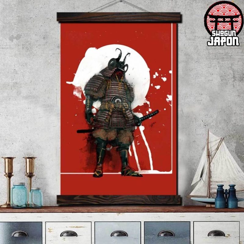tableau clair de lune samourai