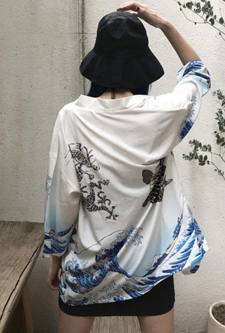 veste kimono femme japonais